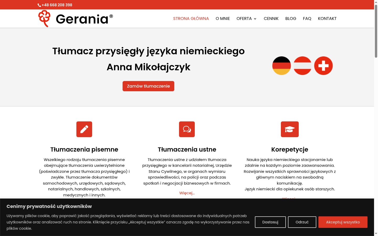 Sutikimo reklamjuostės, rodytos prieš bet kokią sąveiką, ekrano kopija