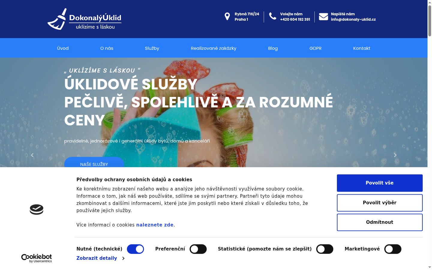 Képernyőkép a bármilyen interakció előtt megjelenő hozzájárulási bannerről