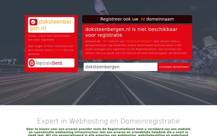 Screenshot of doksteenbergen.nl