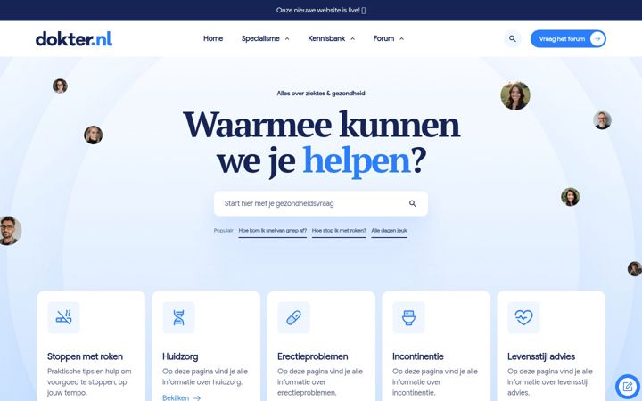 Screenshot di dokter.nl