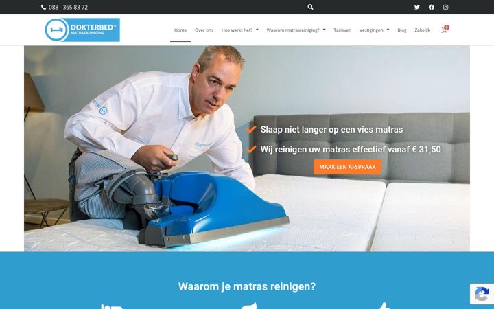 Screenshot of dokterbed.nl
