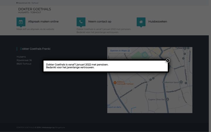Screenshot of doktergoethals.be