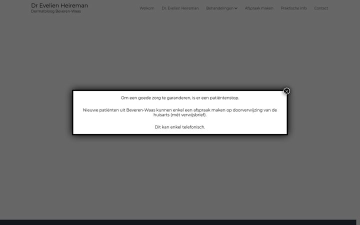 Screenshot of dokterheireman.be
