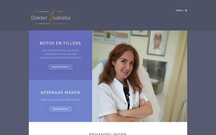 Screenshot of dokterisabella.nl