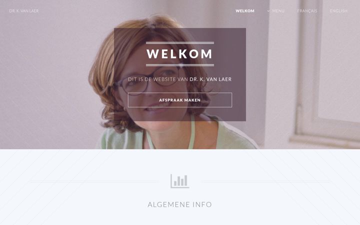 Screenshot of dokterkvanlaer.be