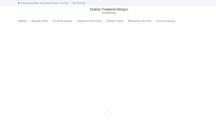 Screenshot of dokterpersynfrederik.be