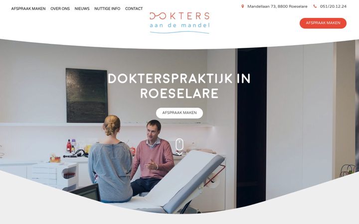 Screenshot of doktersaandemandel.be