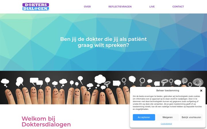 Screenshot of doktersdialogen.nl