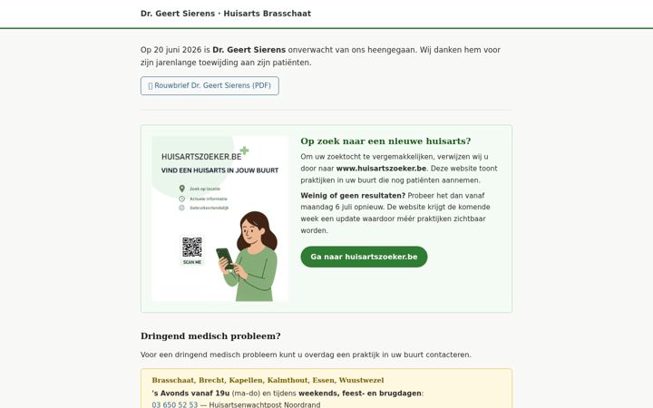 Screenshot of doktersierens.be