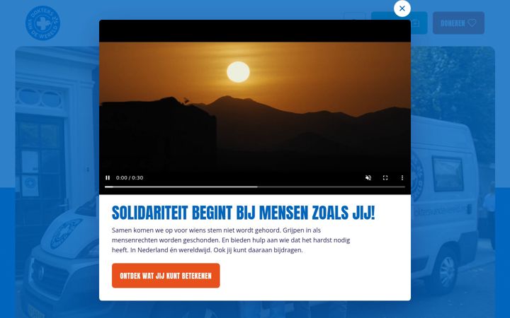 Screenshot of doktersvandewereld.org