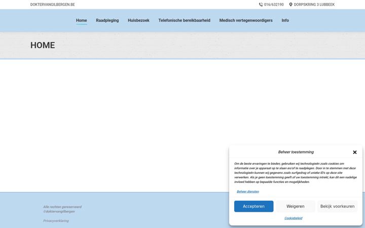 Screenshot of doktervangilbergen.be