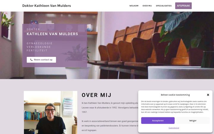 Screenshot of doktervanmulders.be