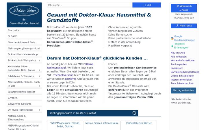 Screenshot of doktor-klaus.com