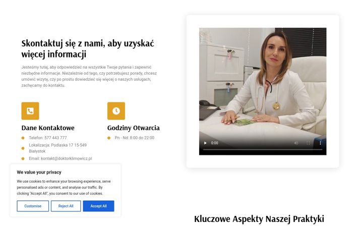 Snimka zaslona za doktor-klimowicz.pl