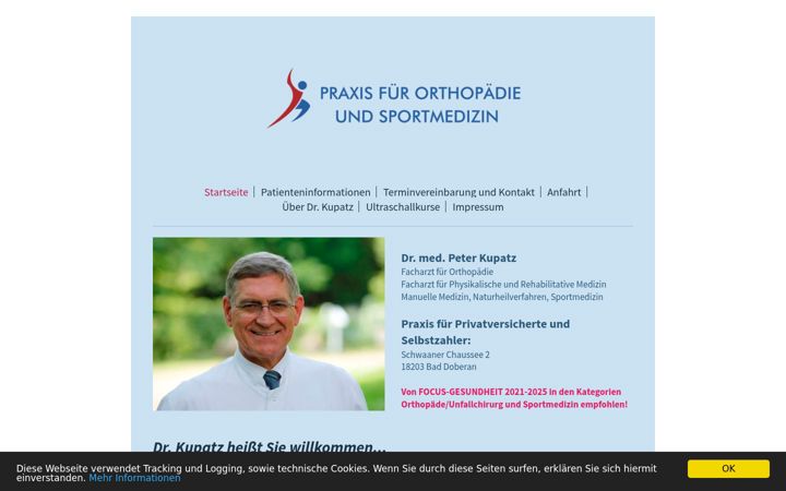 Screenshot of doktor-kupatz.de