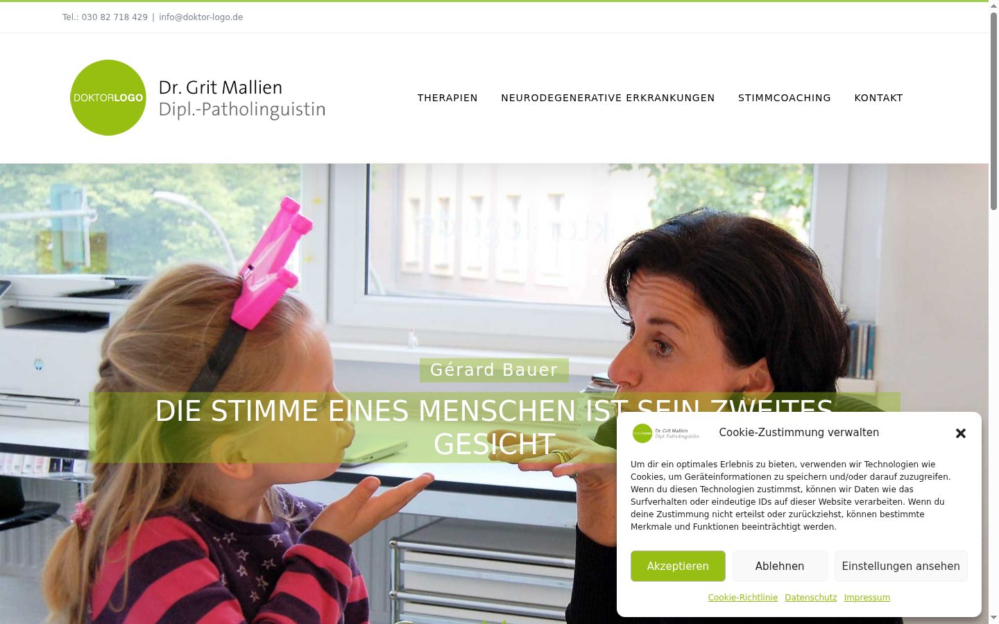 Screenshot van de toestemmingsbanner zoals getoond vóór enige interactie