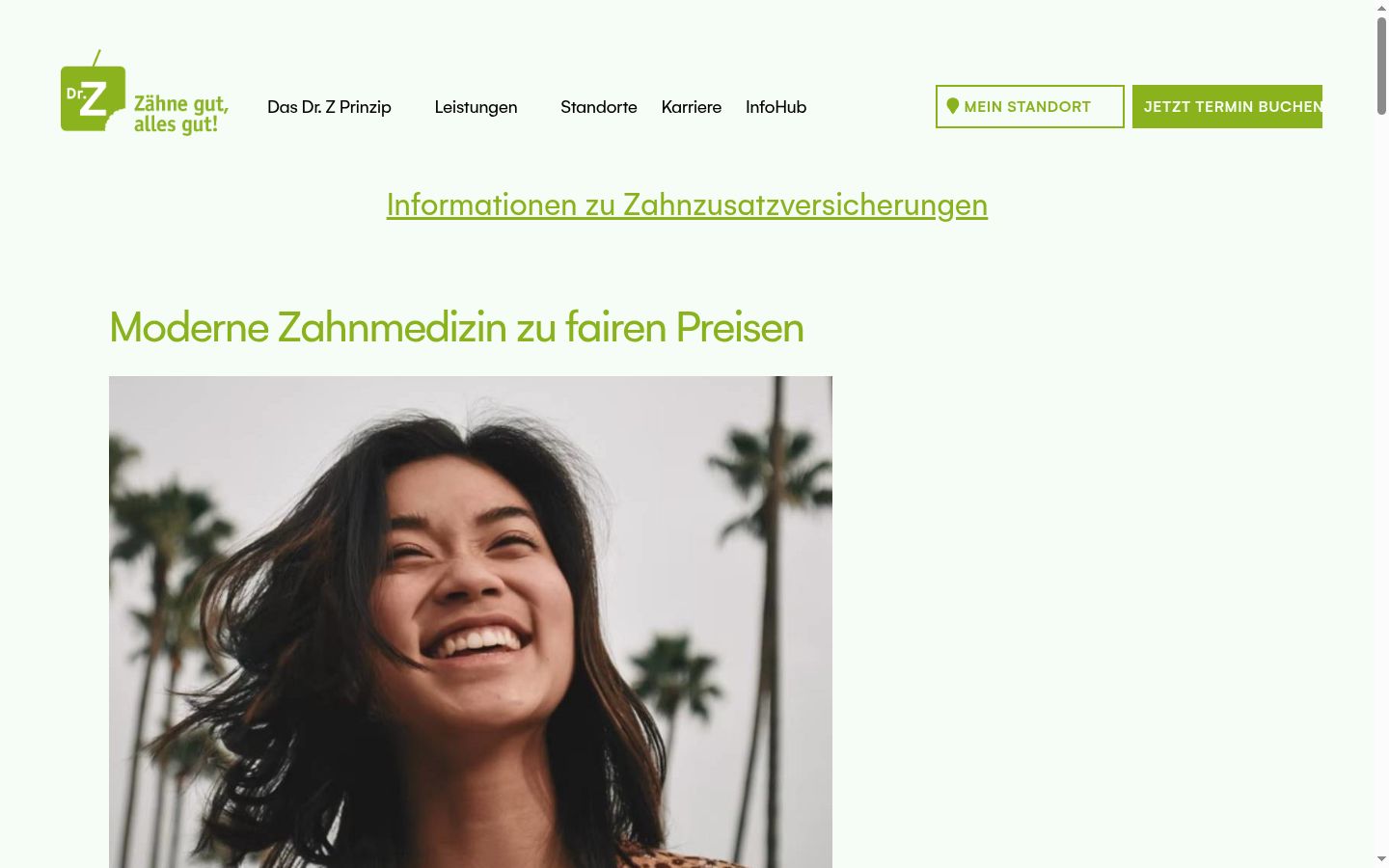 Screenshot des Einwilligungsbanners vor jeglicher Interaktion