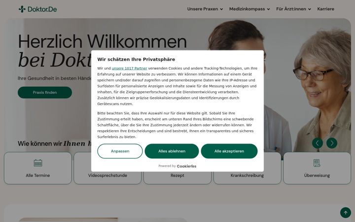 Screenshot of doktor.de