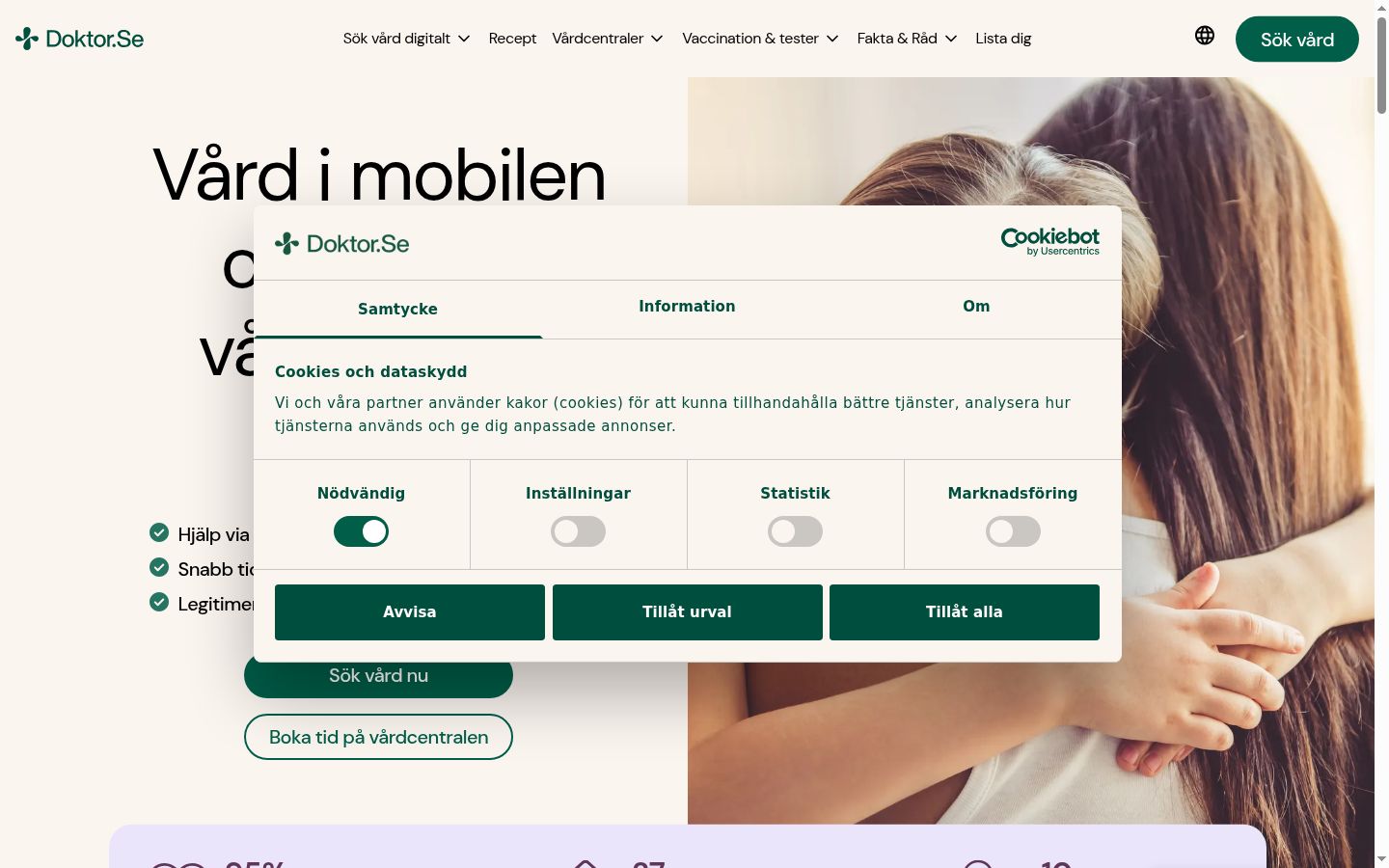 Sutikimo reklamjuostės, rodytos prieš bet kokią sąveiką, ekrano kopija
