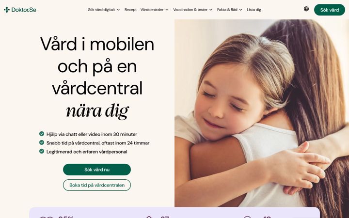 Screenshot of doktor.se