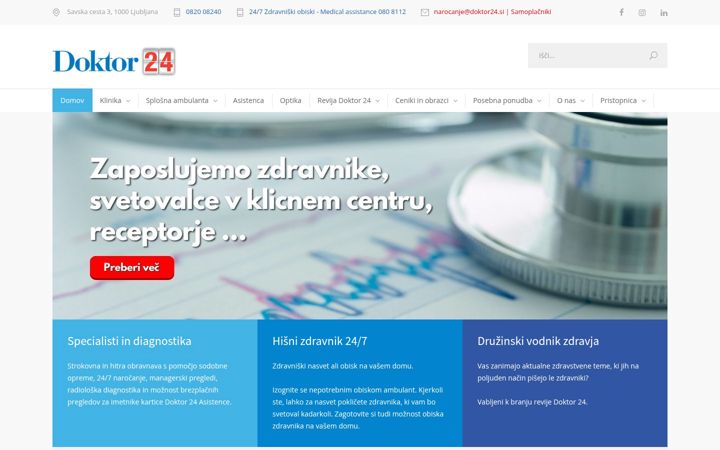 Screenshot von doktor24.si