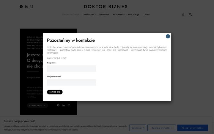 Snimka zaslona za doktorbiznes.pl