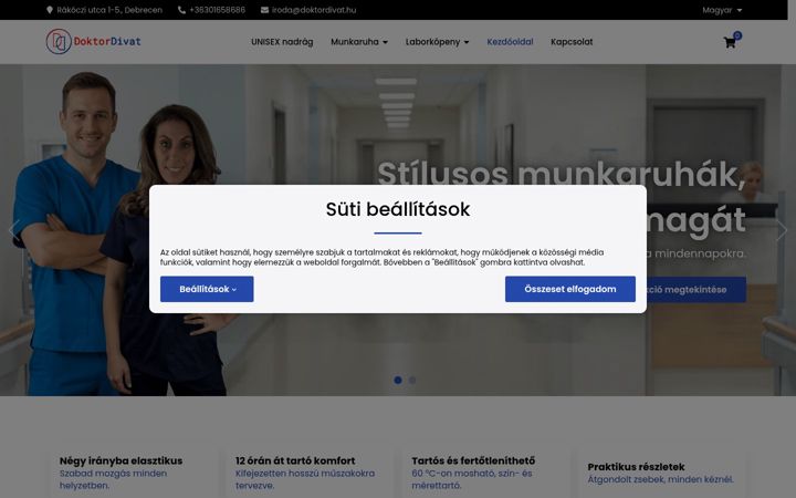 Screenshot of doktordivat.hu