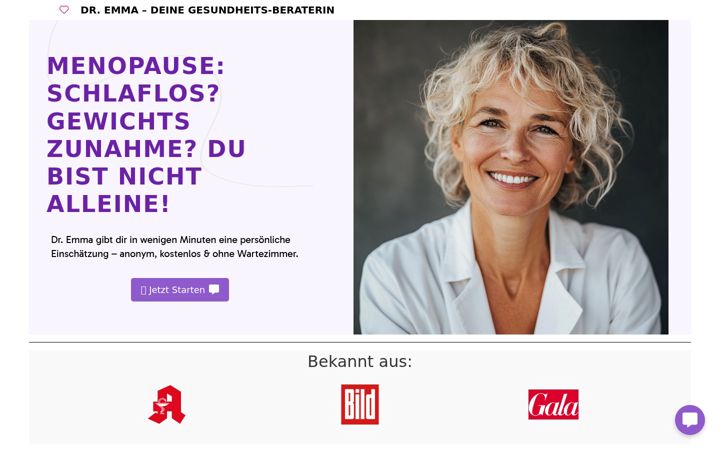 Posnetek zaslona doktoremma.de
