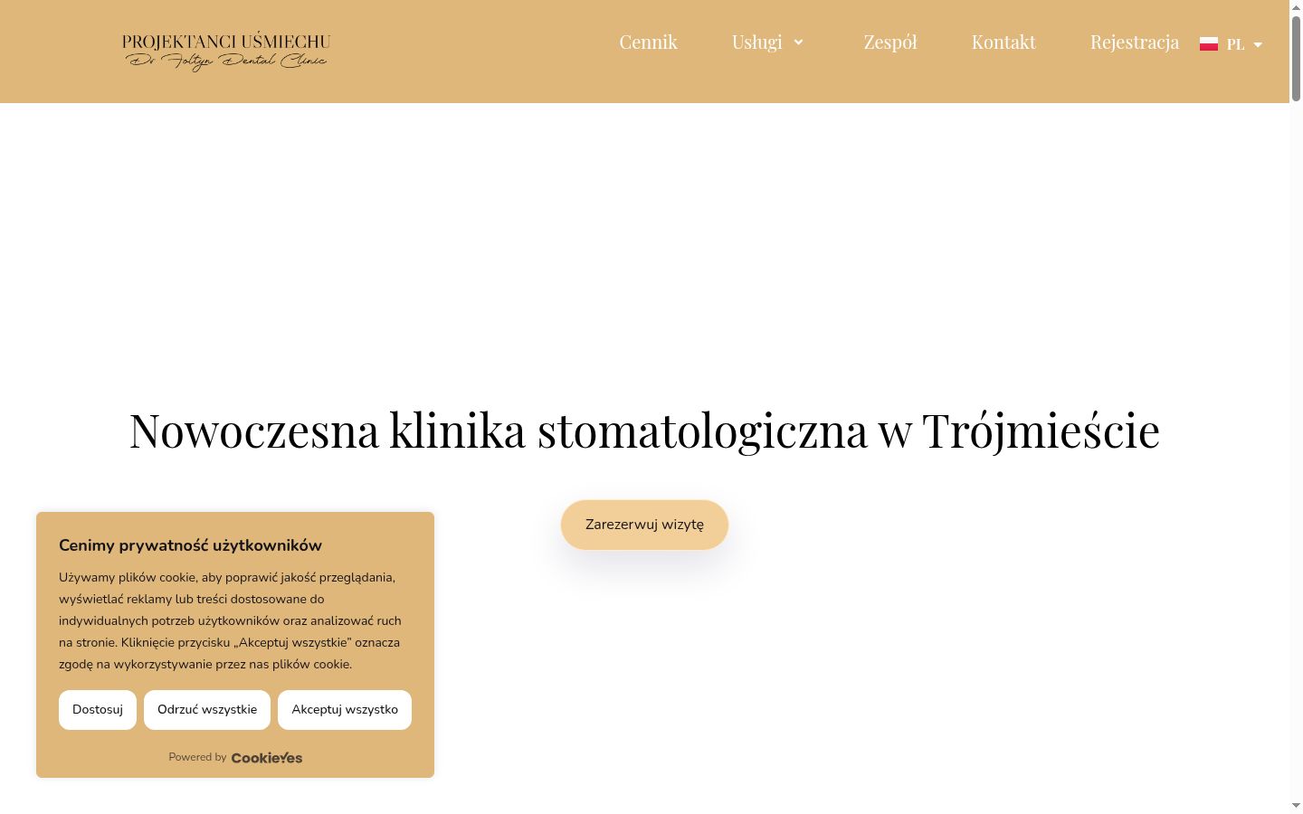 Screenshot tal-banner tal-kunsens muri qabel kwalunkwe interazzjoni