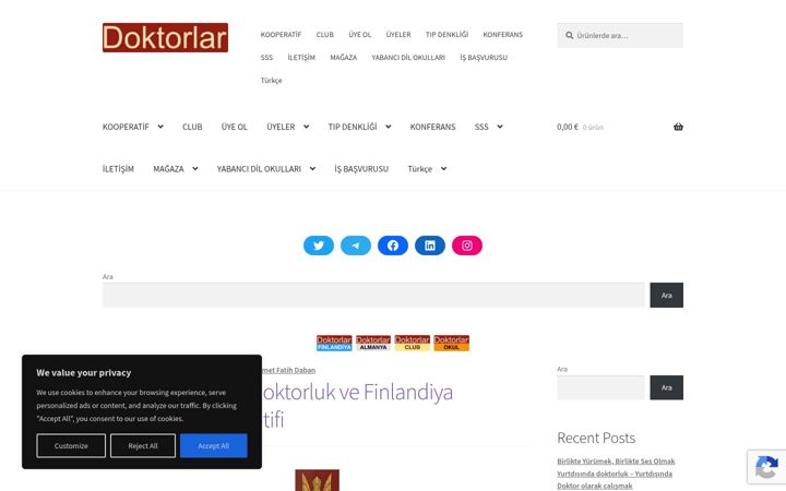 Screenshot di doktorlar.fi