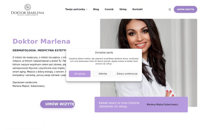 Snimka zaslona za doktormarlena.pl