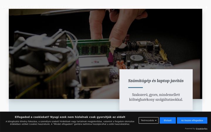 Screenshot of doktorpc.hu