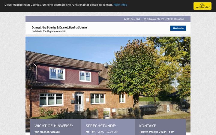 Screenshot of doktorschmitt.de