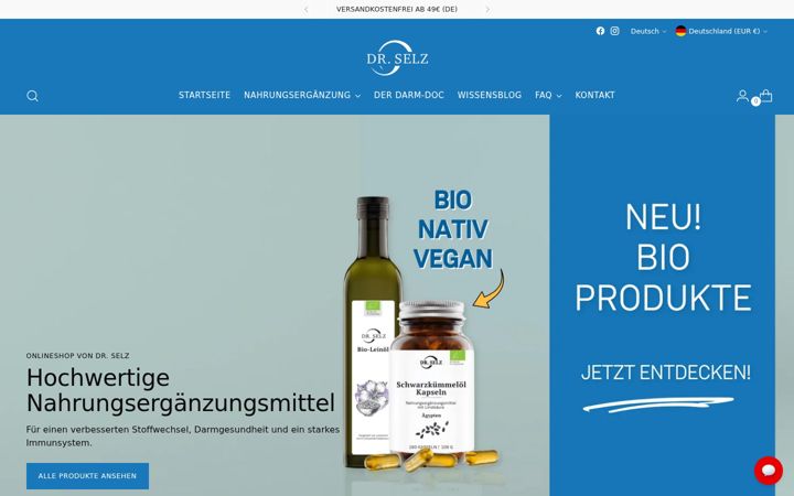 Screenshot of doktorselz-shop.de