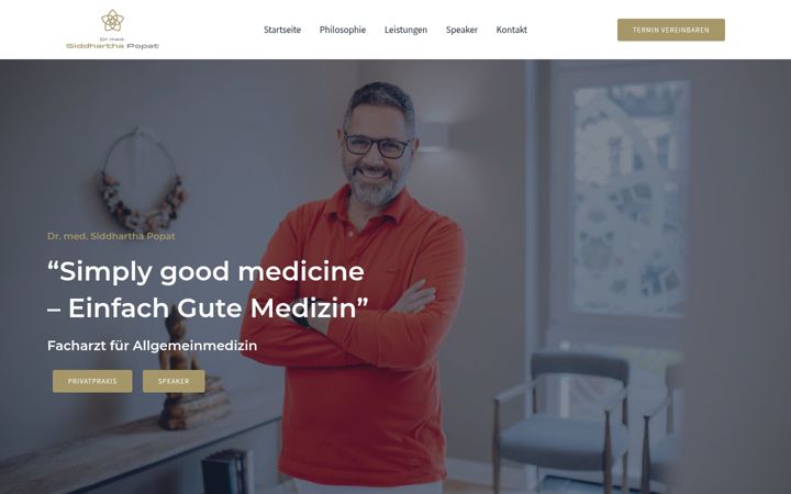 Screenshot of doktorsiddharthapopat.de