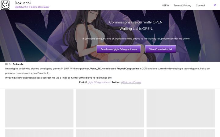 Screenshot of dokucchi.com