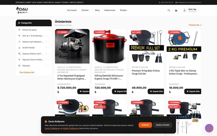 Екранна снимка на dokumcuahmetusta.com.tr