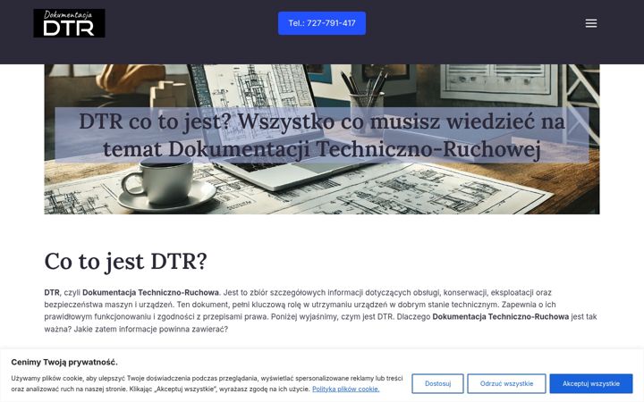 Captură de ecran a dokumentacjadtr.pl