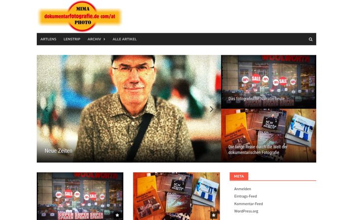 Screenshot of dokumentarfotografie.de