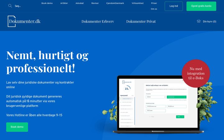 Snímek obrazovky dokumenter.dk