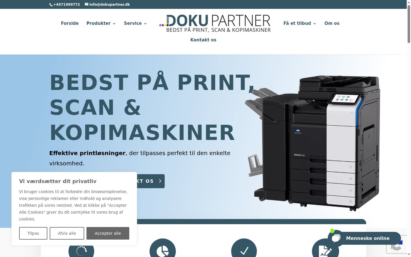 Screenshot van de toestemmingsbanner zoals getoond vóór enige interactie