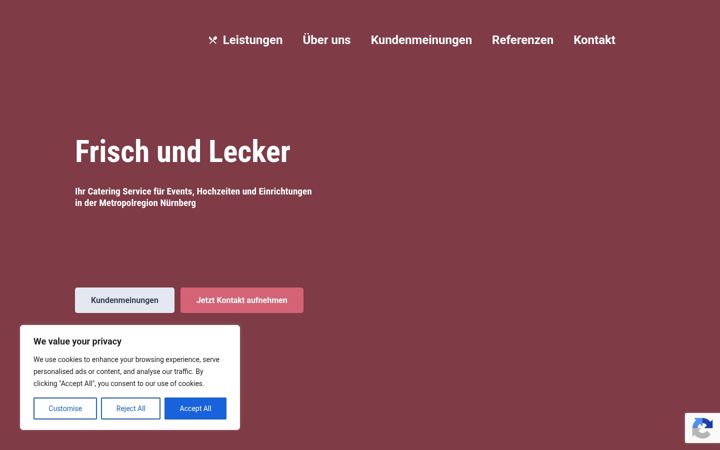 Screenshot of dokur-catering.de