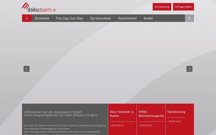 Screenshot di dokuteam-x.de