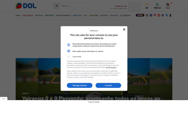 Screenshot di dol.com.br