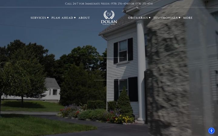 Screenshot of dolanfuneralhome.com
