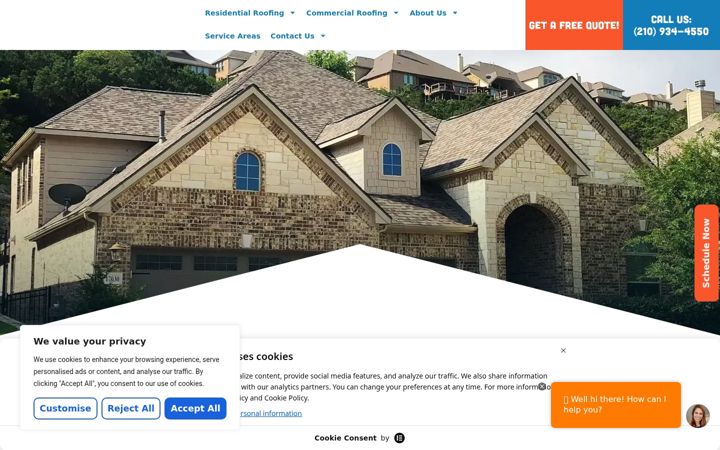 Screenshot of dolanroofing.com