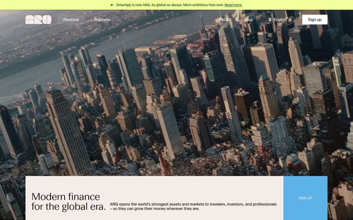 Screenshot of dolarapp.com