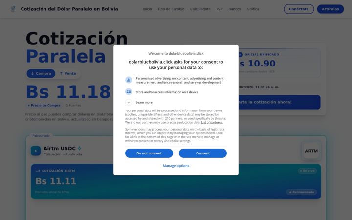 Screenshot of dolarbluebolivia.click