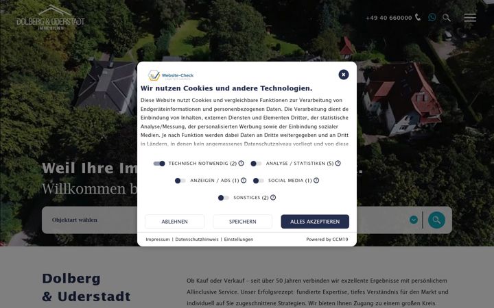 Skærmbillede af dolberg-uderstadt.de