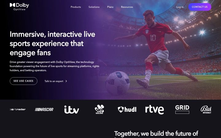 Screenshot of dolby.io